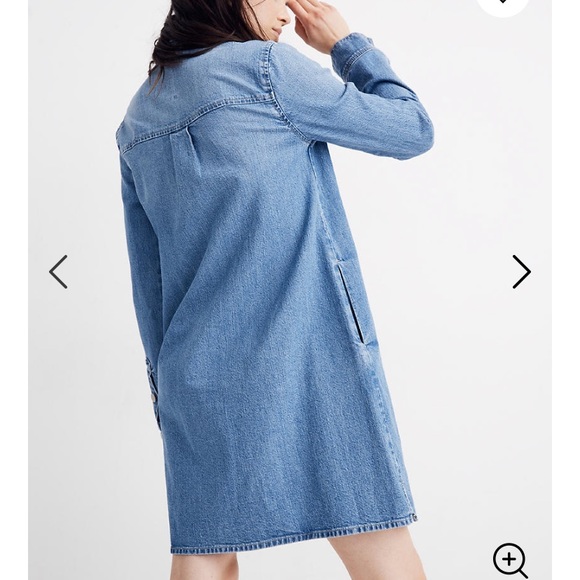 Madewell Denim Zip-Front Dress - Picture 4 of 10